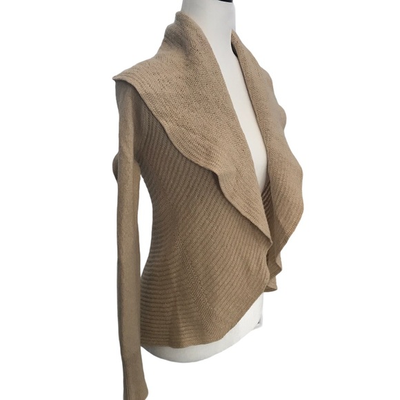 🌸Lucky Brand Tan Cardigan Sweater Size XS - Picture 2 of 5